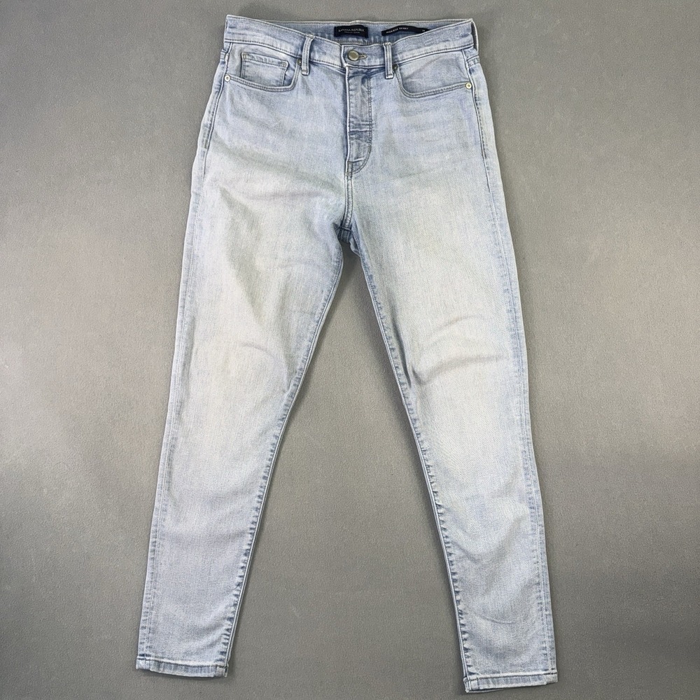 Women's Banana Republic Premium Denim High Rise Skinny Jeans Light Blue‎ Size 28